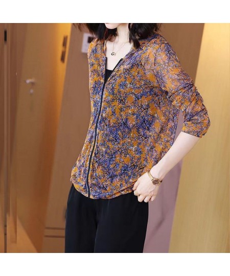 2023 New Summer Intellectual Vintage Korean Fashion Street Creative Hipster Aesthetic Jacket Print Flowers Long-sleeve Vest T...