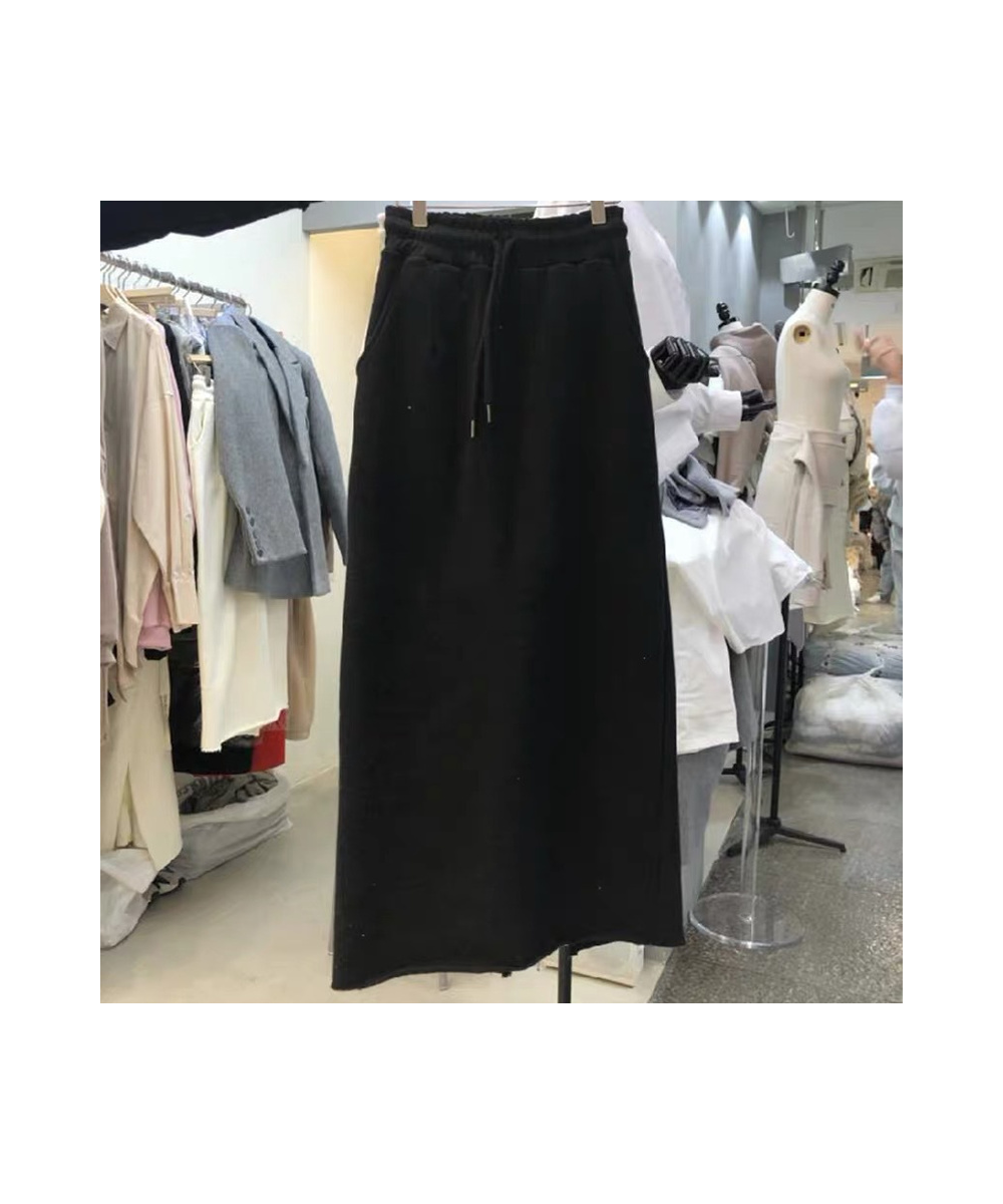 New Spring Solid Straight Slit Skirts Womens Comfortable Elastic Design Mujer Faldas 2023 Simple All Match SlimFemme Jupe $45...