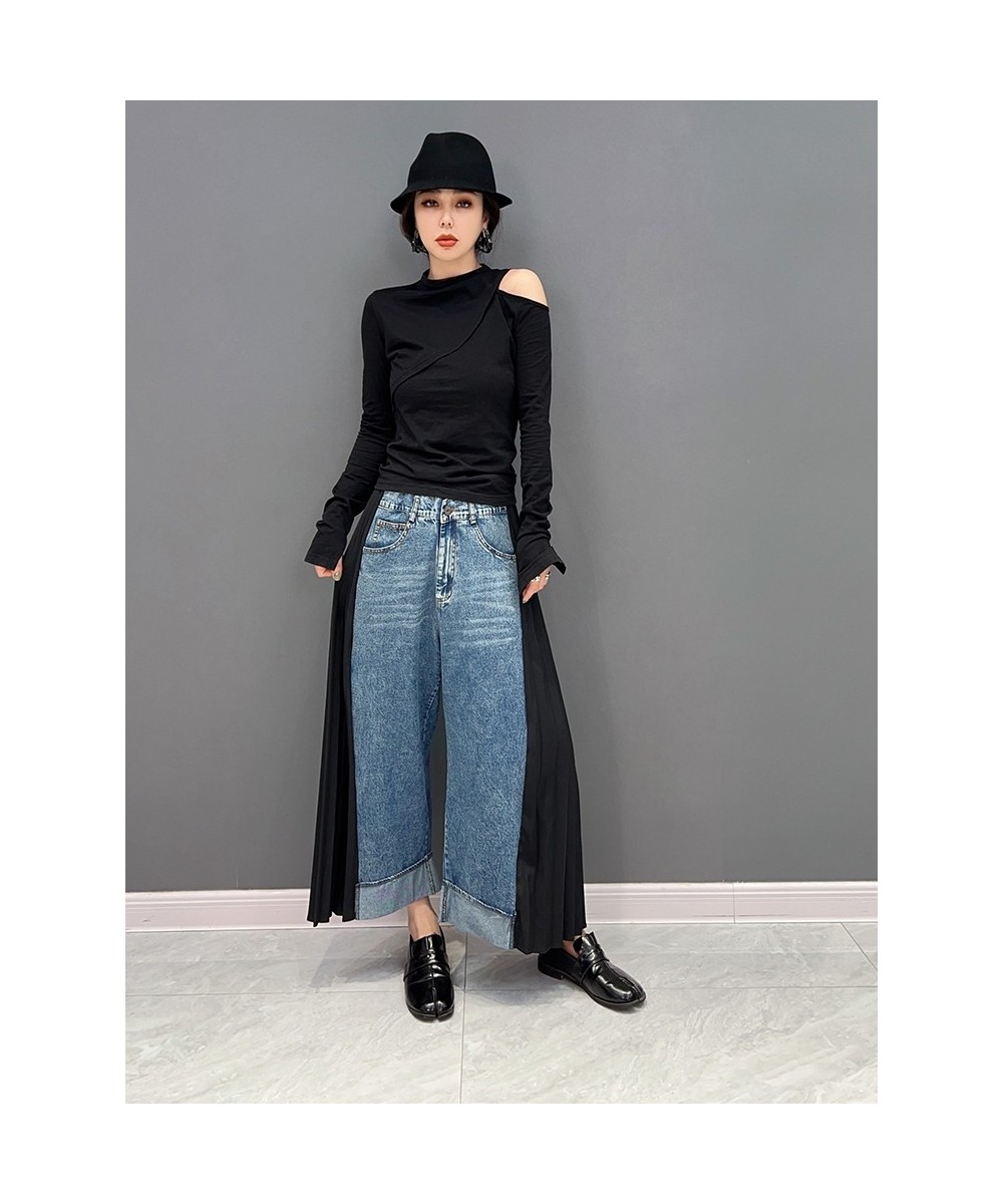 2022 New Korean Version Fashion Trend Temperament Versatile Jeans Women's Clothing Black Jeans $67.75 - Jeans