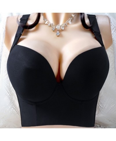 Steel free bra Fashion thin underwear high quality large size bra push on solid color comfort room cover C D E cup $46.18 - U...