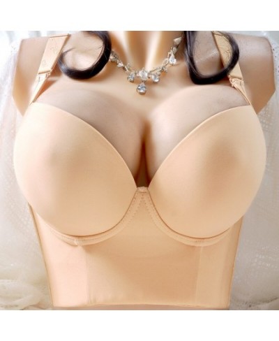 Steel free bra Fashion thin underwear high quality large size bra push on solid color comfort room cover C D E cup $46.18 - U...