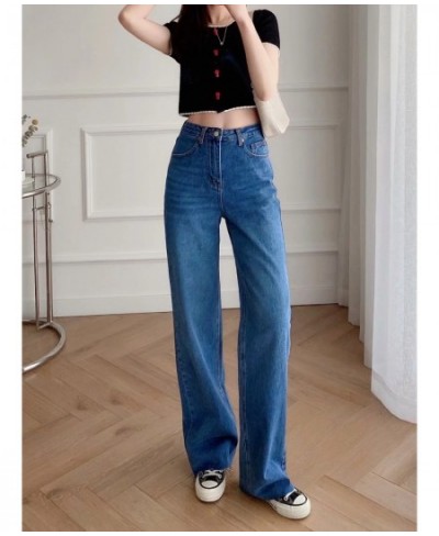 Women Denim Wide Leg Pants England Style Vintage Mom Jeans Woman High Waist Jeans Loose Burrs Boyfriend Jeans For $62.52 - Jeans