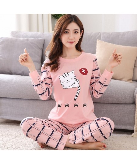 Women Pajamas Set Girl Sleepwear Pijama Long Women Pyjamas Suit Female Clothing Set 2023 Nightwear $28.81 - Sleepwears