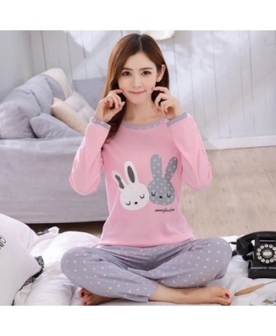 Women Pajamas Set Girl Sleepwear Pijama Long Women Pyjamas Suit Female Clothing Set 2023 Nightwear $28.81 - Sleepwears