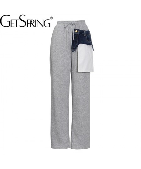 Women Pants Capris 2023 Spring Color Matching Elastic Waist Comfortable Long Pants Fashion All Match Long Trousers New $56.87...