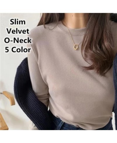 Spring Autumn Winter Fashion Women's Solid Casual Simple Soft Pullover Turtleneck Warm Loose Slim Knitted Velvet Sweater $28....