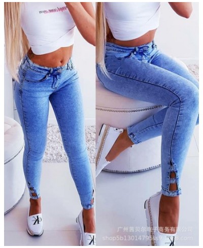 Strap Jeans Women's Clothing 2022 Summer Autumn New Women's Clothing Strap Corns Jeans Casual Jeans Cargo Pants Women $53.95 ...