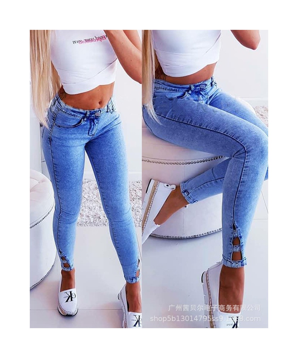 Strap Jeans Women's Clothing 2022 Summer Autumn New Women's Clothing Strap Corns Jeans Casual Jeans Cargo Pants Women $53.95 ...