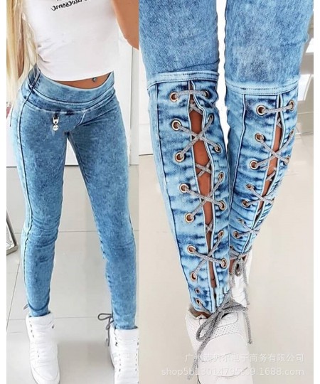 Strap Jeans Women's Clothing 2022 Summer Autumn New Women's Clothing Strap Corns Jeans Casual Jeans Cargo Pants Women $53.95 ...