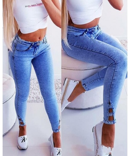 Strap Jeans Women's Clothing 2022 Summer Autumn New Women's Clothing Strap Corns Jeans Casual Jeans Cargo Pants Women $53.95 ...