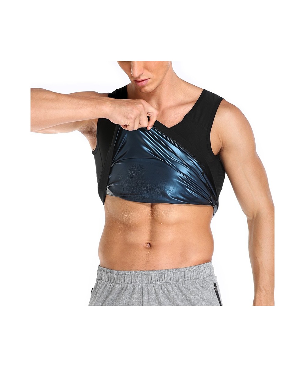 Women Thermo Sweat Vest Men Sauna Tank Top Slimming Belly Compression Waist Trainer Fat Burning Abdomen Workout Shirt Gym $24...