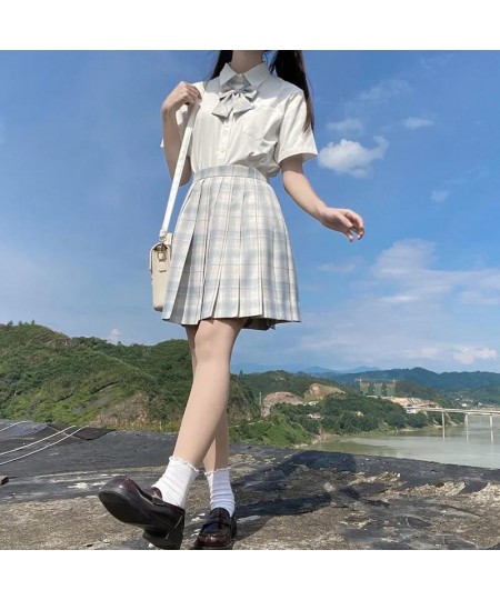 Summer Women's Mini Skirt Harajuku Korean Fashion Sweet Cute Kawaii Skirt Girl High Waist Plaid Pleated Skirt Lemon Girl $21....