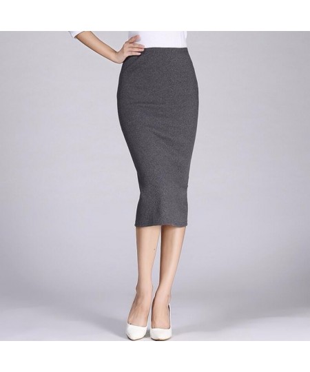 Summer Women Skirts 2022 Casual Mid-Calf Sexy Girls Pencil Skirt Slim Red Short Female Package Hip Skirts Femme Faldas Mujer ...