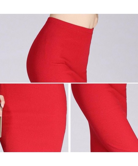 Summer Women Skirts 2022 Casual Mid-Calf Sexy Girls Pencil Skirt Slim Red Short Female Package Hip Skirts Femme Faldas Mujer ...