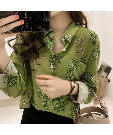 Women's Long Sleeve Loose Casual Polka Dot Striped Floral Office Blouse Shirt Tops $36.30 - Blouses & Shirts