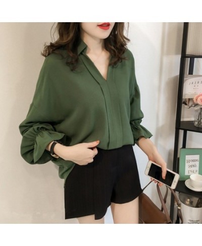 Women's Long Sleeve Loose Casual Polka Dot Striped Floral Office Blouse Shirt Tops $36.30 - Blouses & Shirts