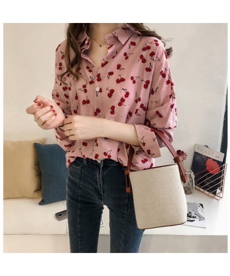 Women's Long Sleeve Loose Casual Polka Dot Striped Floral Office Blouse Shirt Tops $36.30 - Blouses & Shirts