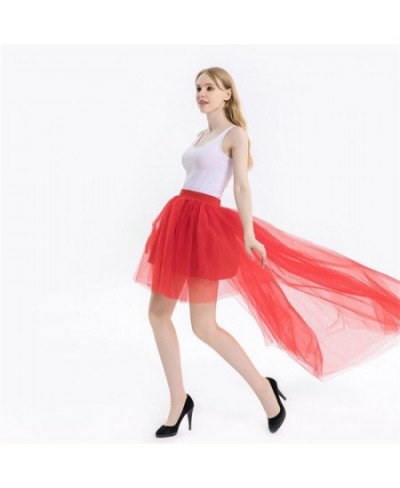 Asymmetric 3 color mesh chemise fit comfort summer sexy ladies ballet skirt party dance Lolita mini skirt $27.29 - Skirts