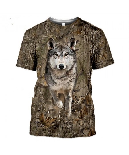 Camouflage Hunting Animal Wild Boar 3d T-shirt Summer Casual Men's T-shirt Fashion Street Women's Pullover Short Sleeve $23.2...