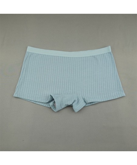 2 Pcs Ribbed Cotton Boyshort Women Sports Panties Ladies Sexy Boxer Shorts Solid Color Middle Waist Underwear $15.58 - Underwear