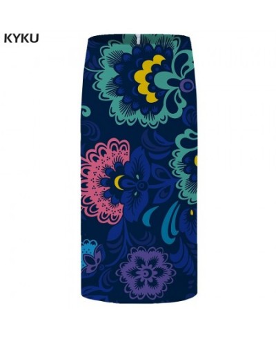 Flower Skirts Women Leaf Party Skirt Large Size Colorful High Waist Sexy Floral Cool Womens Skirt 2023 New Casual $21.97 - Sk...