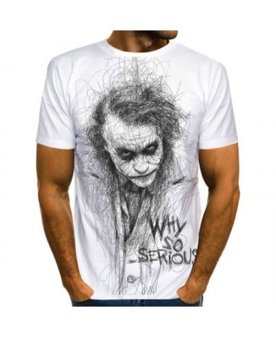 Fashion Summer Clown Joker 3d Print Men T-shirt Joker Face Casual Male Oversized T-shirt Short Sleeve Funny Tops Tee Xxs-6xl ...