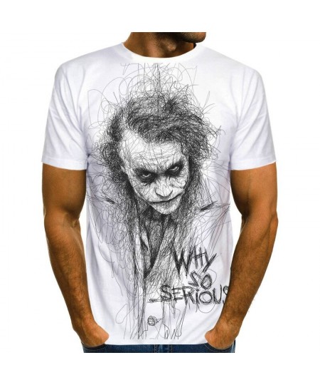 Fashion Summer Clown Joker 3d Print Men T-shirt Joker Face Casual Male Oversized T-shirt Short Sleeve Funny Tops Tee Xxs-6xl ...