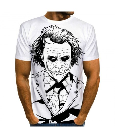 Fashion Summer Clown Joker 3d Print Men T-shirt Joker Face Casual Male Oversized T-shirt Short Sleeve Funny Tops Tee Xxs-6xl ...