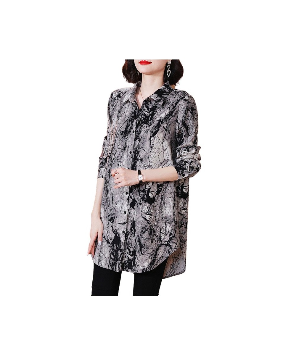 5XL Loose Women Spring Summer Shirts Lady Fashion Casual Long Sleeve Turn-down Collar Printing Blusas Tops TT2030 $38.36 - Wo...