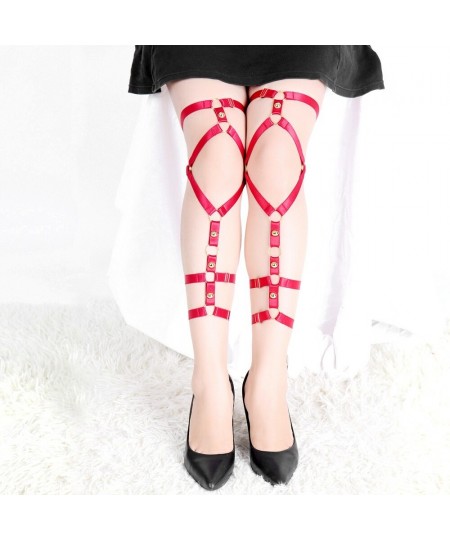 Leg Garter Belt 2pc Bondage Straps Stocking Harness Sword Belt Gothic Style Fetish Accessories Decorate Dress Dance Rave $24....