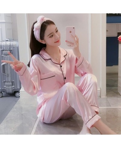 2022 Satin Silk Pajamas for Women Summer Pyjamas Home Clothes Women Nightwear Pajama Set Long Nightgown Plus Size Sleepwear $...