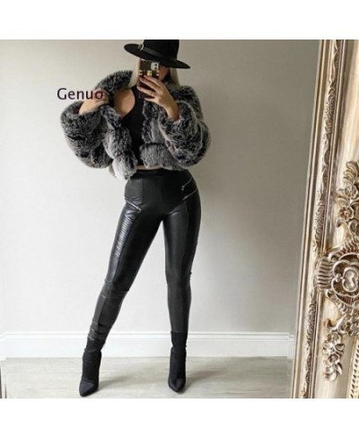 Winter Warm Fluffy Faux Fur Coats Jackets Women High Quality Fake Fur Cropped Jackets With Hooded Winter Fur Jacket $107.78 -...