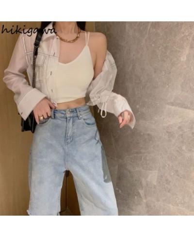 Summer Jackets Women's Clothing Drawstring Long Sleeve Crop Tops Streetwear Fashion Korean Y2k Coat Harajuku Thin Casual $29....