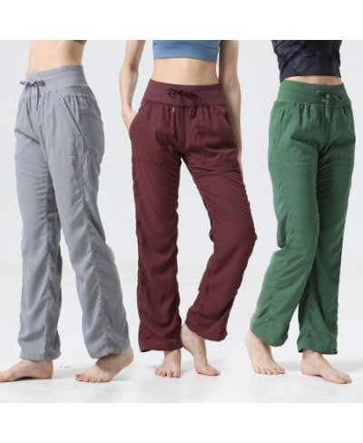 Womens Women's Pants & Capris Loose Workout Dance Studio Waist Sports For Women Casual Gym Yoga Long Wide Leg Pants Trousers ...