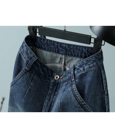 Vintage Washed Literary Harun Jeans Women 2023 New Spring Autumn High Waist Casual Loose All-Match Denim Pants s515 $56.89 - ...