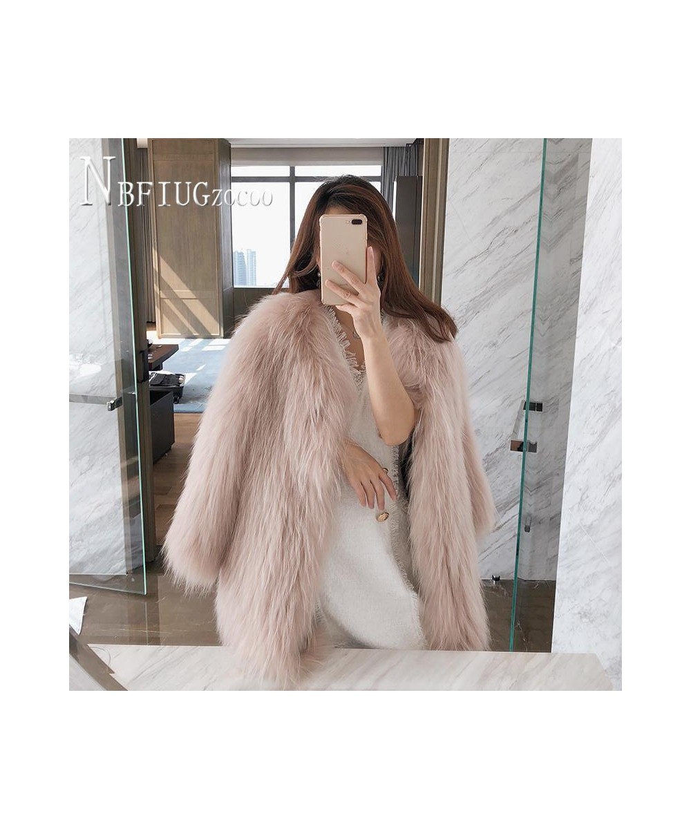 2023 Autumn Winter New Faux Fur Women Coat Fashion V Neck Female Plush Jacket $85.22 - Jackets & Coats