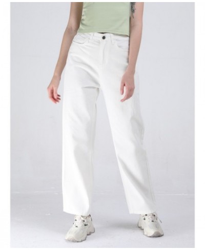 New Wide Leg White Jeans Women Vintage Baggy Straight Denim Pants Summer 2022 High Waist Jeans $45.95 - Jeans