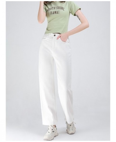 New Wide Leg White Jeans Women Vintage Baggy Straight Denim Pants Summer 2022 High Waist Jeans $45.95 - Jeans