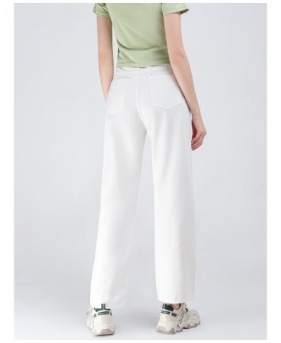 New Wide Leg White Jeans Women Vintage Baggy Straight Denim Pants Summer 2022 High Waist Jeans $45.95 - Jeans