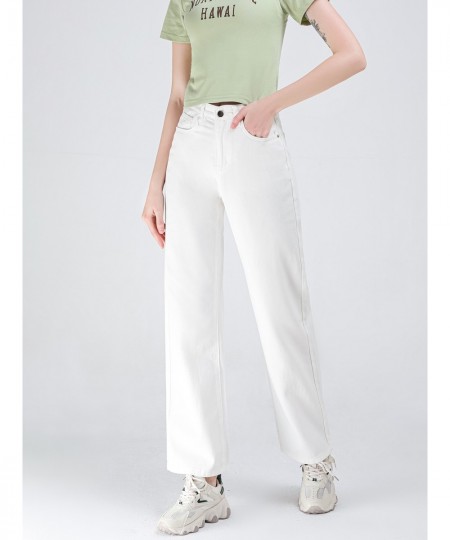 New Wide Leg White Jeans Women Vintage Baggy Straight Denim Pants Summer 2022 High Waist Jeans $45.95 - Jeans