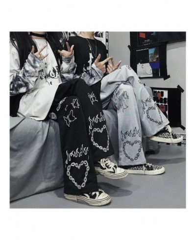 Women Pants Streetwear Gothic Oversized Wide Leg Trousers Casual Hip-hop Y2k Harajuku Femme Pantalon Vintage Dark Pant $33.19...