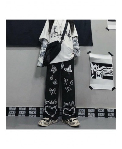 Women Pants Streetwear Gothic Oversized Wide Leg Trousers Casual Hip-hop Y2k Harajuku Femme Pantalon Vintage Dark Pant $33.19...