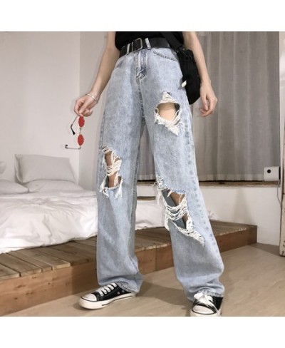 New Women Hip Hop Loose Jeans Pants Vintage Torn Trousers Female Streetwear Plus Size 5XL 2023 Women's High Waist Ripped Jean...