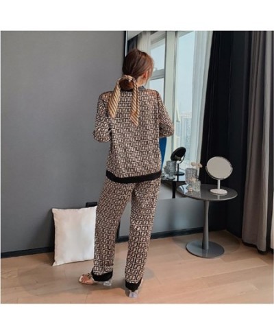 Women's Pajamas Summer Pijama Silk Sleepwear Thin V-neck Long-sleeved Sleepwear Female Home Wear Elegant Pajama $25.55 - Slee...