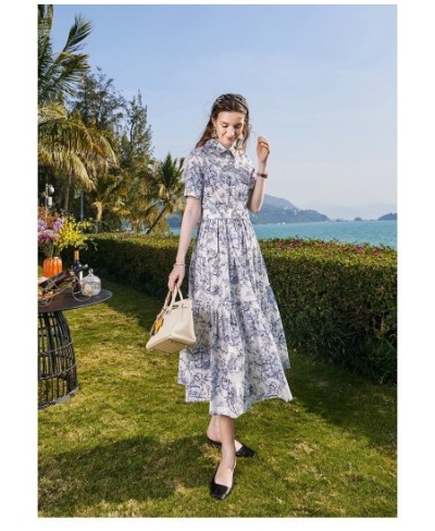 Y2K clothes designer summer vintage jungle print midi long dresses for women casual elegant with belt evening dress female $5...