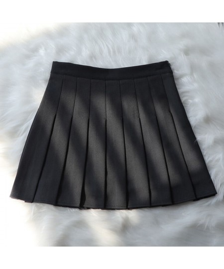 Y2k Pleated Skirt Women's High Waist Korean Classic Mini Candy Color Uniforms Safety Skirts Elegant Preppy Style Tennis Saias...