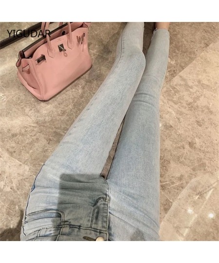 Winter Plus Velvet Thick Warm Slim Jeans Women Korean Fashion Skinny High Waisted Denim Trousers Streetwear Vintage Pencil $5...