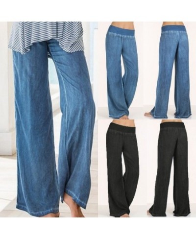 Plus Size Jeans Women's Thin Wide Leg Pants Casual Streetwear Vintage Baggy Jeans Fashion Trousers Pantalones Vaqueros Mujer ...