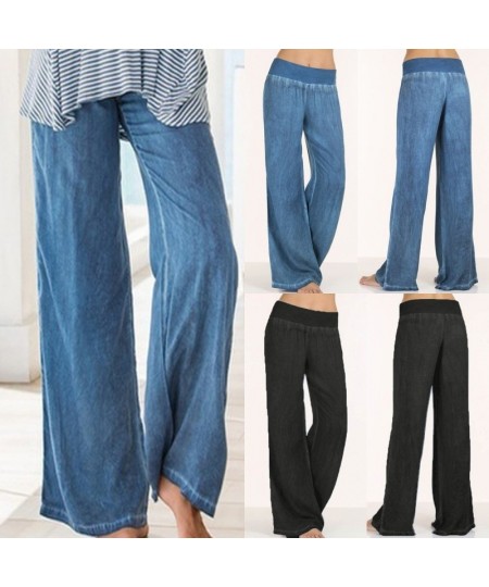 Plus Size Jeans Women's Thin Wide Leg Pants Casual Streetwear Vintage Baggy Jeans Fashion Trousers Pantalones Vaqueros Mujer ...