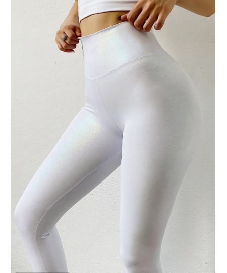 Women's Leggings Bright Leather Gym Sports Tights Sexy Yoga Pants High Waist Push Up Fitness Workout Female Leggings Sportswe...